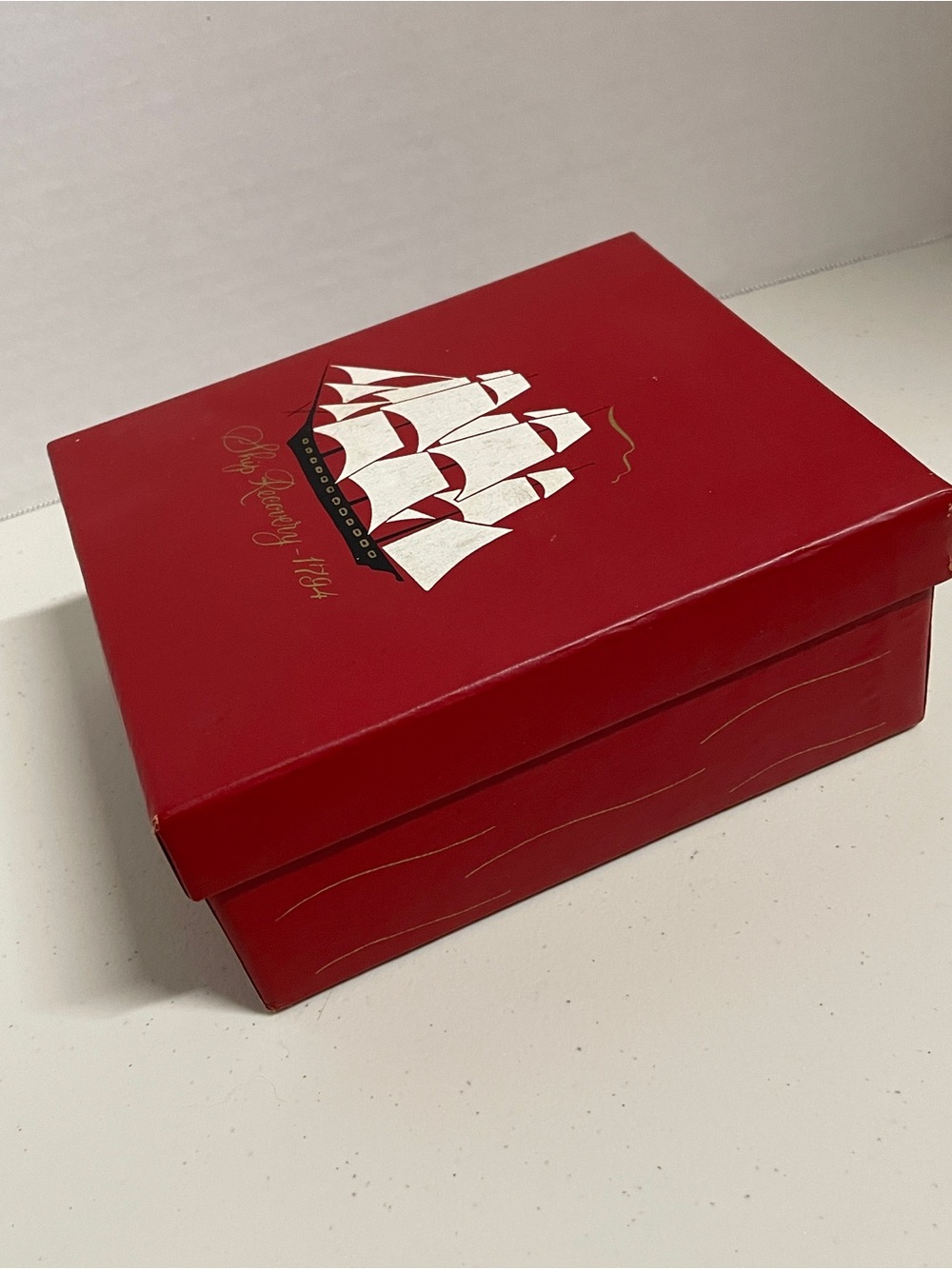 Vintage Old Spice No. 380 Ship Recovery - 1794 red box from 1961-64, EUC
